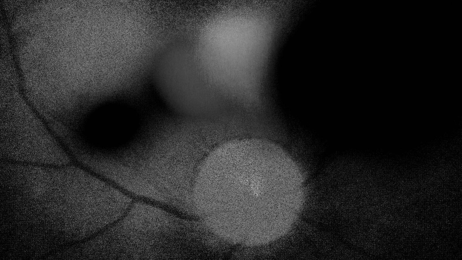 Visuel: Audrey Beaulé Illustration en blanc sur fond noir évoquant la forme d'un oeil
